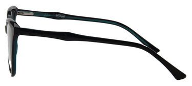 Women Access Eyeglasses : Kate - Black Dark Green - SpecSMART Eye Clinic (Side View)